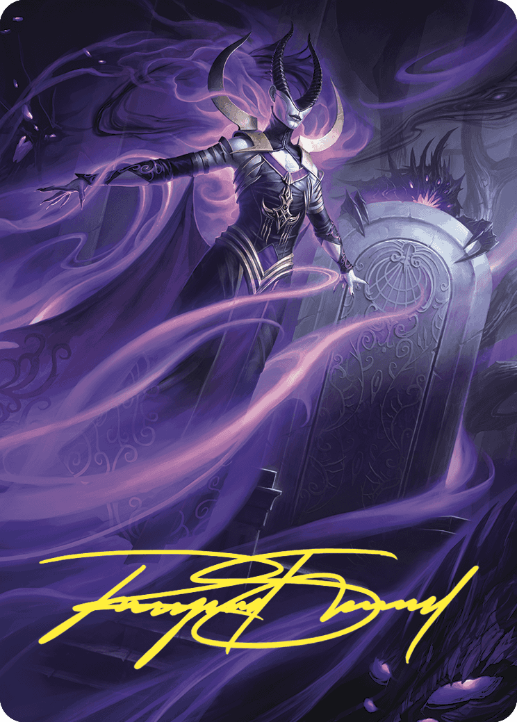 Ashiok, Wicked Manipulator Art Card (10/81) (Gold-Stamped Signature) [Wilds of Eldraine Art Series] | The CG Realm