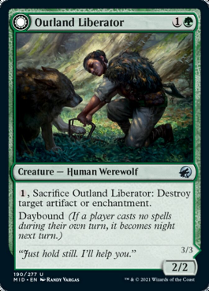 Outland Liberator (MID-190) - Innistrad: Midnight Hunt: (Double Faced Transform)