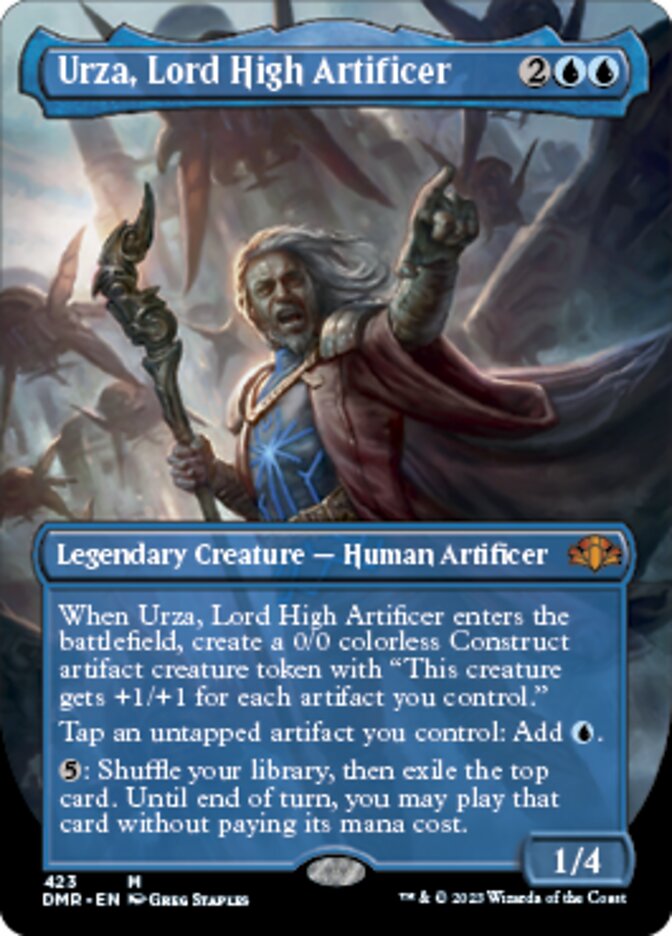 Urza, Lord High Artificer (Borderless Alternate Art) [Dominaria Remastered] | The CG Realm