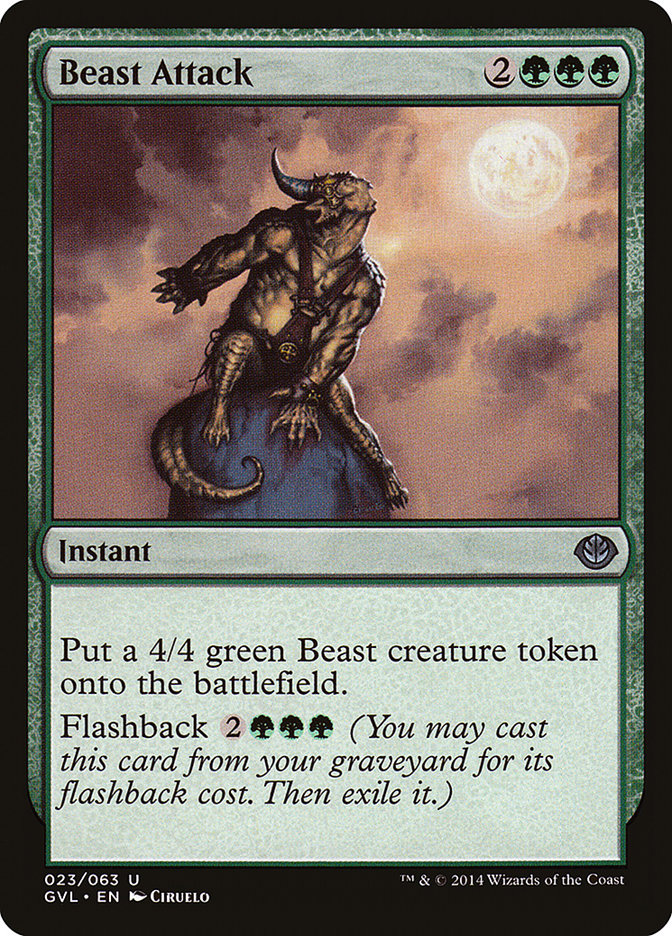 Beast Attack (Garruk vs. Liliana) [Duel Decks Anthology] | The CG Realm