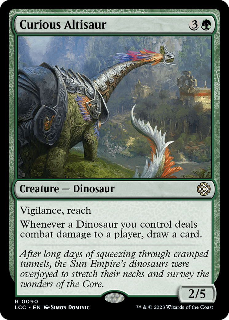 Curious Altisaur [The Lost Caverns of Ixalan Commander] | The CG Realm