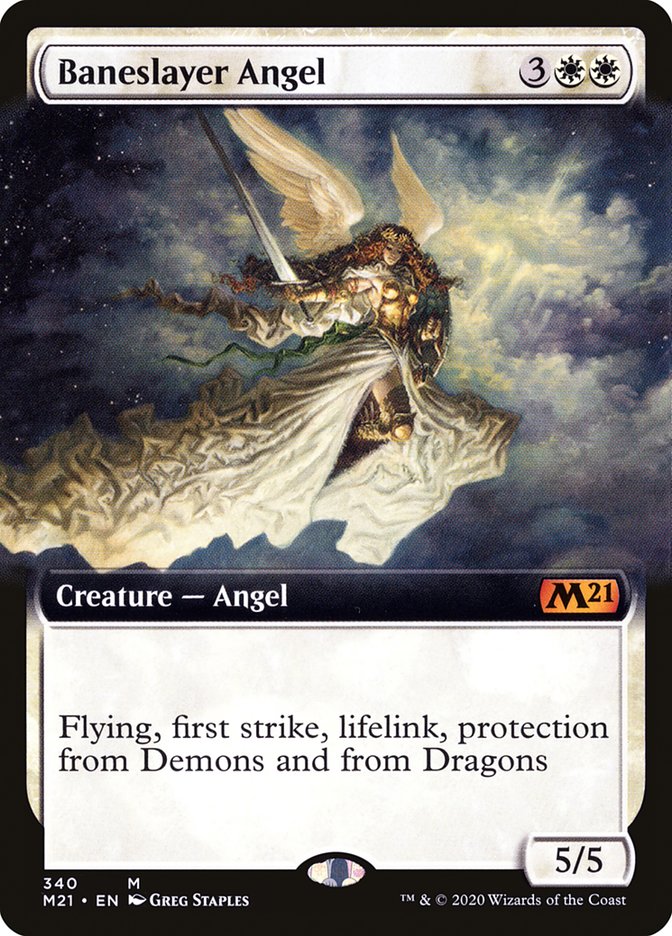 Baneslayer Angel (Extended Art) [Core Set 2021] | The CG Realm
