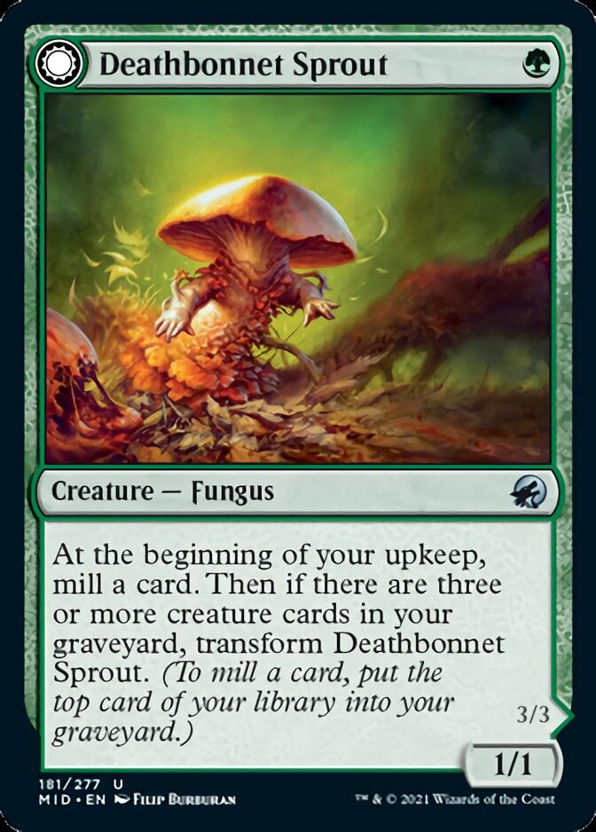 Deathbonnet Sprout (MID-181) - Innistrad: Midnight Hunt: (Double Faced Transform)