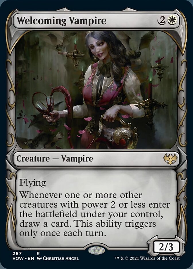 Welcoming Vampire (Showcase Fang Frame) [Innistrad: Crimson Vow] | The CG Realm