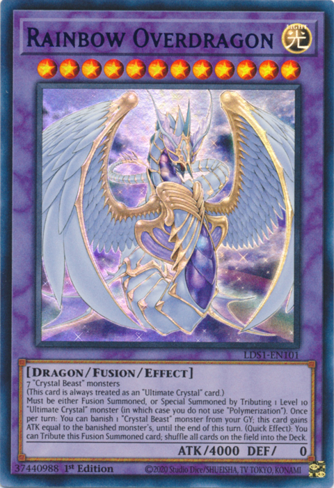 Rainbow Overdragon (Purple) [LDS1-EN101] Ultra Rare | The CG Realm