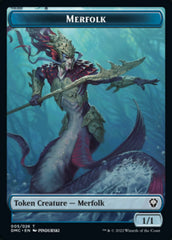 Saproling // Merfolk Double-Sided Token [Dominaria United Tokens] | The CG Realm