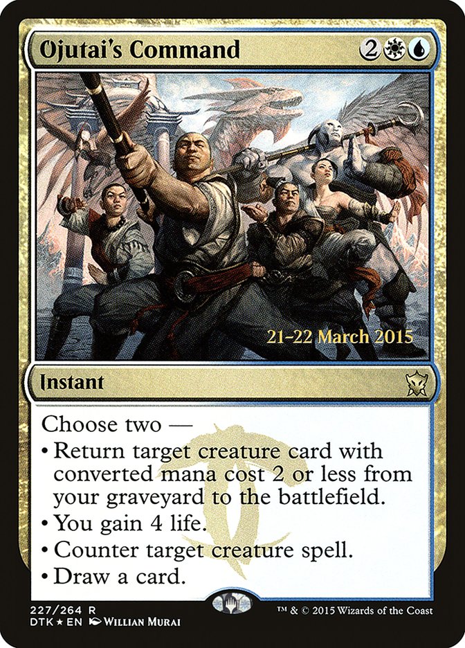 Ojutai's Command [Dragons of Tarkir Prerelease Promos] | The CG Realm