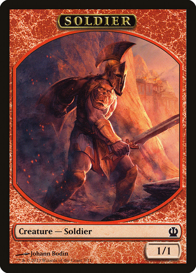 Soldier Token (7/11) [Theros Tokens] | The CG Realm