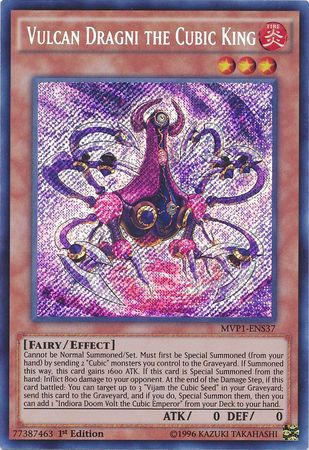 Vulcan Dragni the Cubic King [MVP1-ENS37] Secret Rare | The CG Realm