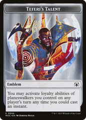 Elemental (02) // Teferi's Talent Emblem Double-Sided Token [March of the Machine Commander Tokens] | The CG Realm
