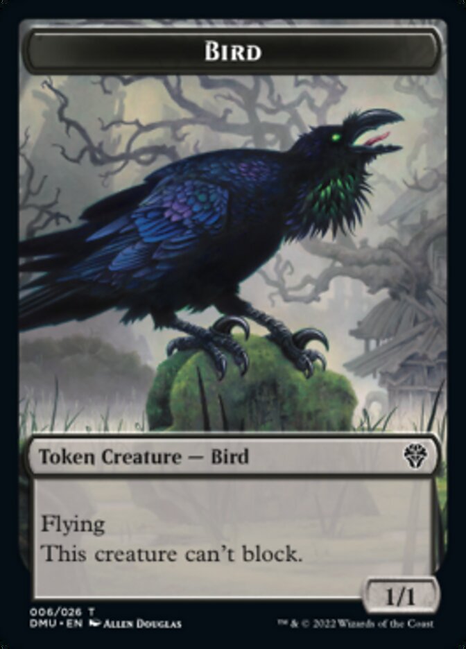 Phyrexian // Bird (006) Double-Sided Token [Dominaria United Tokens] | The CG Realm