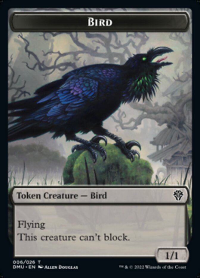 Bird (002) // Bird (006) Double-Sided Token [Dominaria United Tokens] | The CG Realm