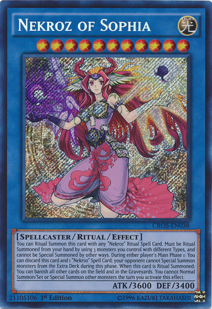 Nekroz of Sophia [CROS-EN038] Secret Rare | The CG Realm