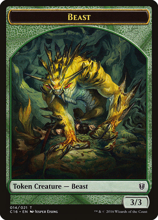 Beast // Ogre Double-Sided Token (C16-014) - Commander 2016 Tokens