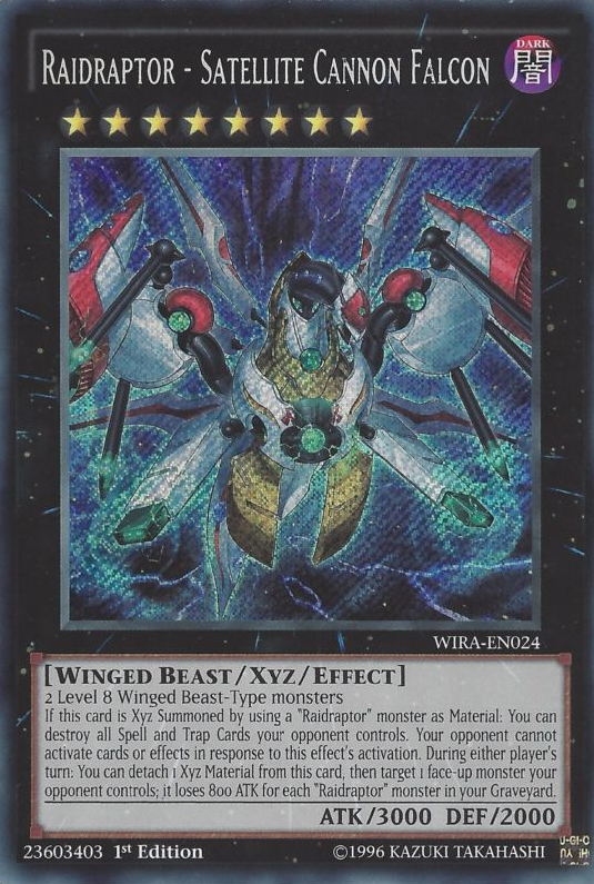 Raidraptor - Satellite Cannon Falcon [WIRA-EN024] Secret Rare | The CG Realm