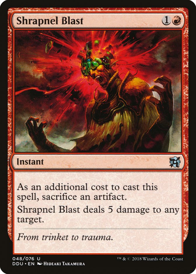 Shrapnel Blast [Duel Decks: Elves vs. Inventors] | The CG Realm