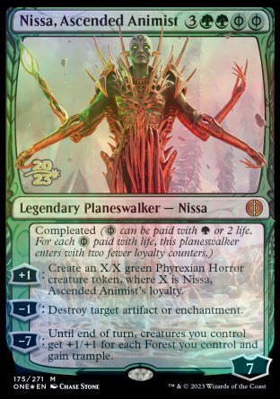 Nissa, Ascended Animist [Phyrexia: All Will Be One Prerelease Promos] | The CG Realm