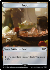Smaug // Food (0023) Double-Sided Token (Surge Foil) [The Lord of the Rings: Tales of Middle-Earth Tokens] | The CG Realm