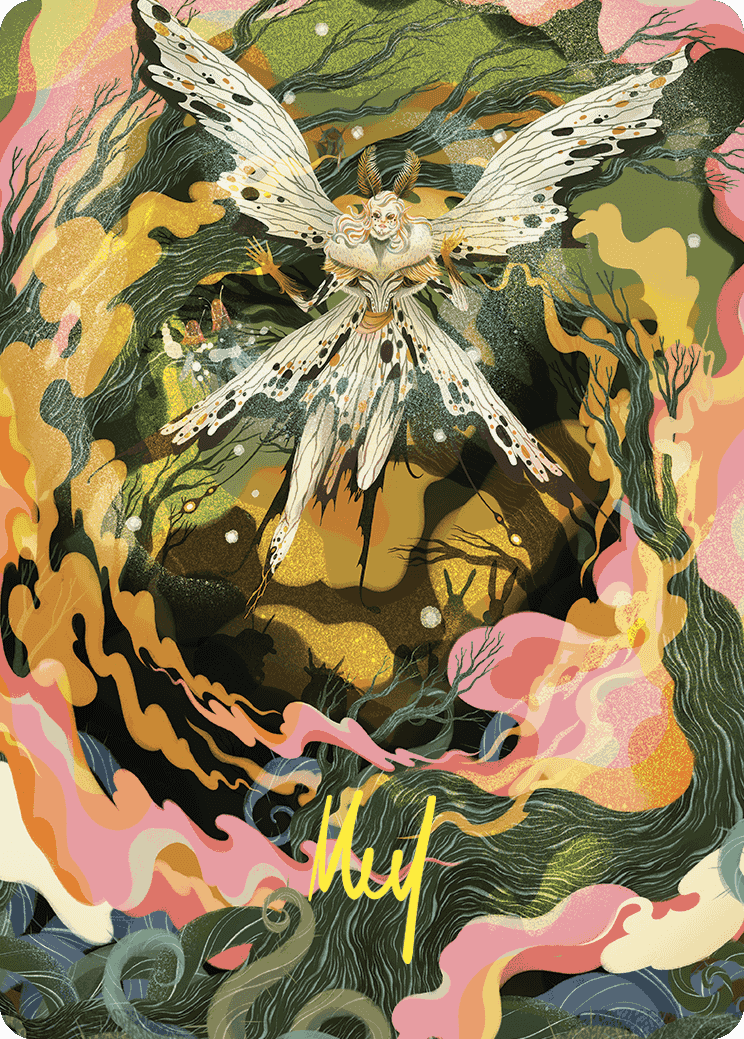 Greater Auramancy Art Card (Gold-Stamped Signature) [Wilds of Eldraine Art Series] | The CG Realm