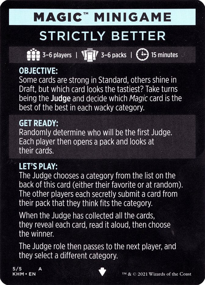 Strictly Better (Magic Minigame) [Kaldheim Minigame] | The CG Realm