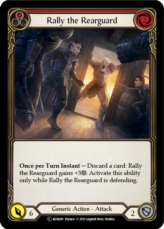 Rally the Rearguard (Red) [U-MON281] (Monarch Unlimited)  Unlimited Normal | The CG Realm