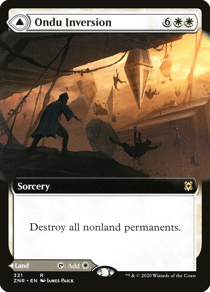 Ondu Inversion // Ondu Skyruins (Extended Art) [Zendikar Rising] | The CG Realm