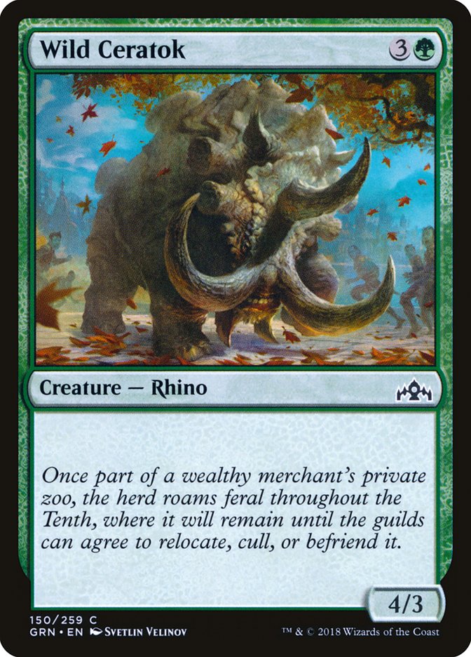 Wild Ceratok [Guilds of Ravnica] | The CG Realm