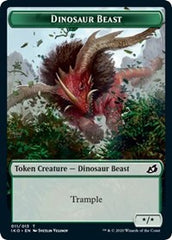 Dinosaur Beast // Human Soldier (003) Double-Sided Token [Ikoria: Lair of Behemoths Tokens] | The CG Realm