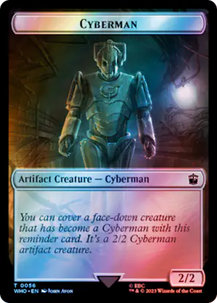 Dalek // Cyberman Double-Sided Token (Surge Foil) [Doctor Who Tokens] | The CG Realm