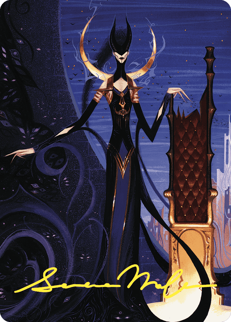 Ashiok, Wicked Manipulator Art Card (57/81) (Gold-Stamped Signature) [Wilds of Eldraine Art Series] | The CG Realm