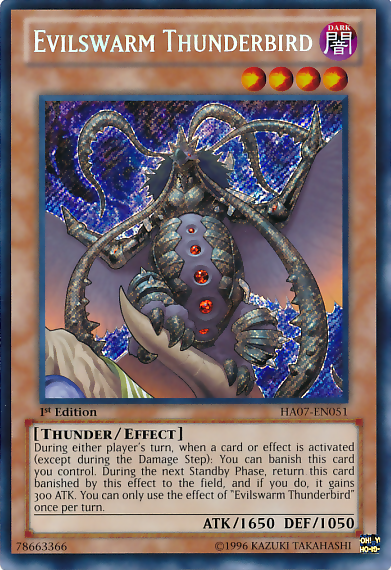 Evilswarm Thunderbird [HA07-EN051] Secret Rare | The CG Realm