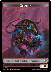 Treasure // Gremlin Double-Sided Token [March of the Machine Commander Tokens] | The CG Realm
