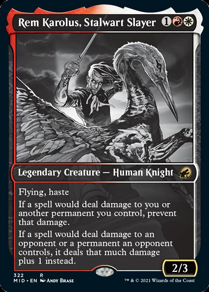 Rem Karolus, Stalwart Slayer (Showcase Eternal Night) [Innistrad: Midnight Hunt] | The CG Realm