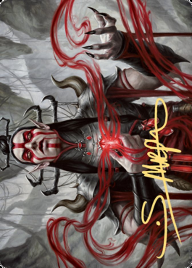 Malakir Blood-Priest Art Card (Gold-Stamped Signature) [Zendikar Rising Art Series] | The CG Realm