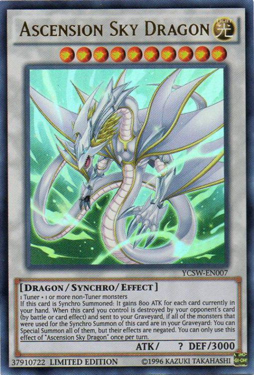 Ascension Sky Dragon [YCSW-EN007] Ultra Rare | The CG Realm