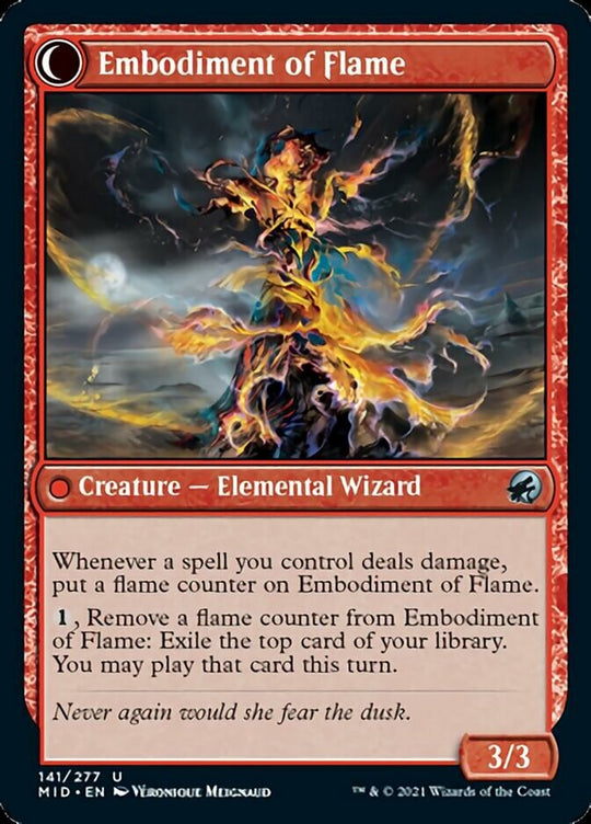 Flame Channeler (MID-141) - Innistrad: Midnight Hunt: (Double Faced Transform)