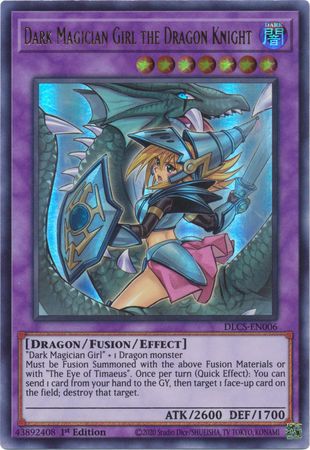 Dark Magician Girl the Dragon Knight (Alternate Art) (Purple) [DLCS-EN006] Ultra Rare | The CG Realm