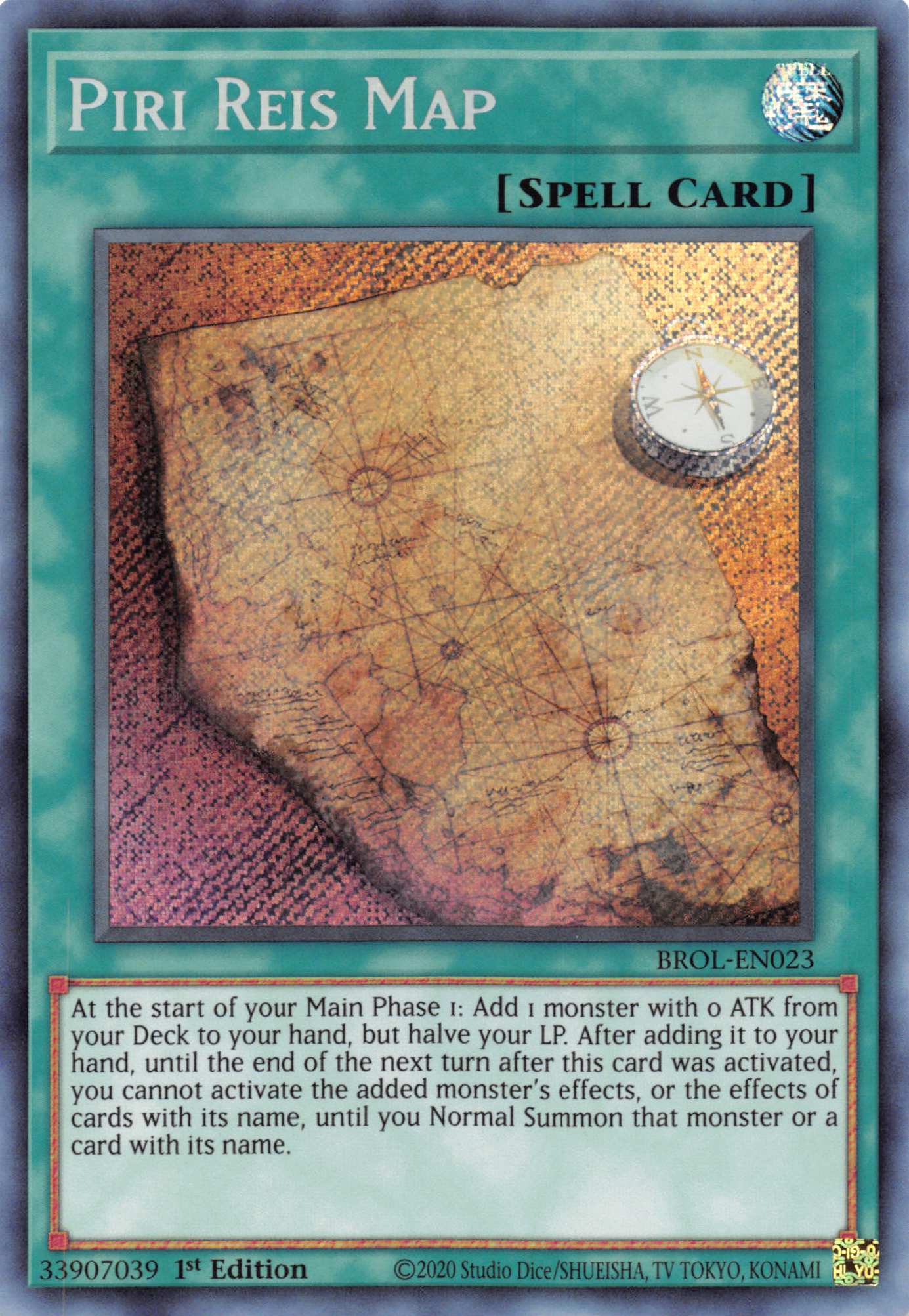 Piri Reis Map [BROL-EN023] Secret Rare | The CG Realm