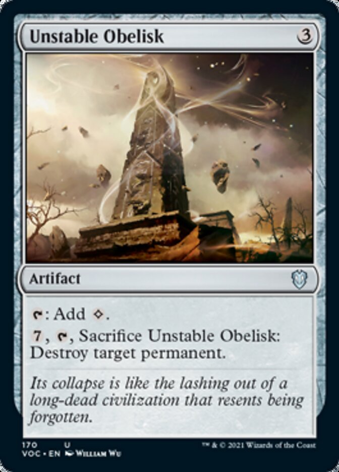 Unstable Obelisk [Innistrad: Crimson Vow Commander] | The CG Realm