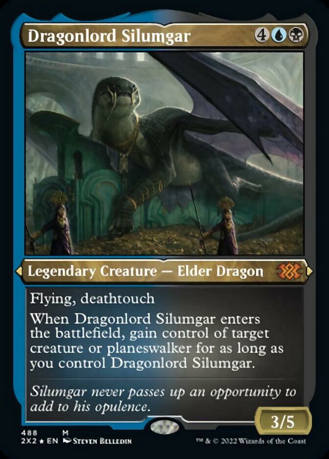 Dragonlord Silumgar (Foil Etched) [Double Masters 2022] | The CG Realm