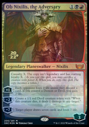 Ob Nixilis, the Adversary [Streets of New Capenna Prerelease Promos] | The CG Realm