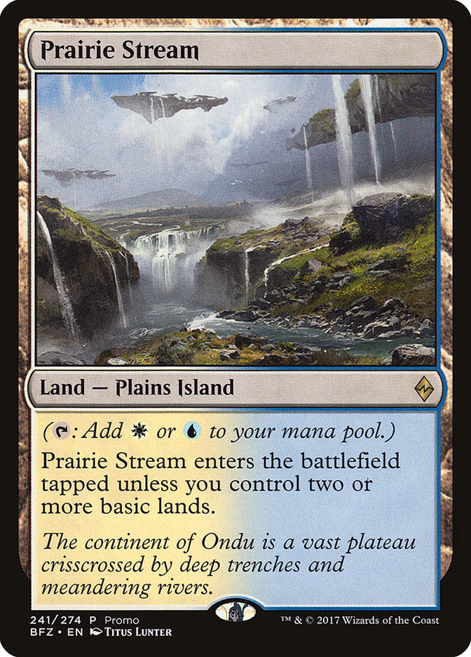 Prairie Stream (Promo) [Battle for Zendikar Standard Series] | The CG Realm