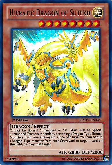 Hieratic Dragon of Sutekh [GAOV-EN025] Ultra Rare | The CG Realm