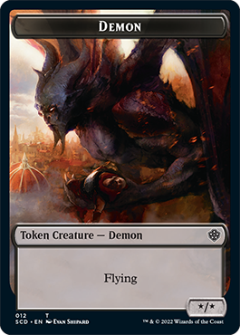 Demon // Demon Double-Sided Token [Starter Commander Decks] | The CG Realm