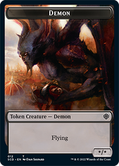 Demon // Demon Double-Sided Token [Starter Commander Decks] | The CG Realm
