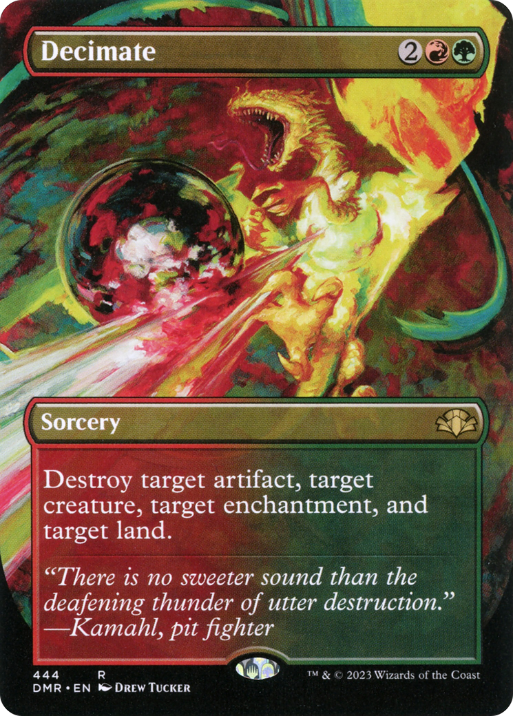 Decimate (Borderless Alternate Art) [Dominaria Remastered] | The CG Realm