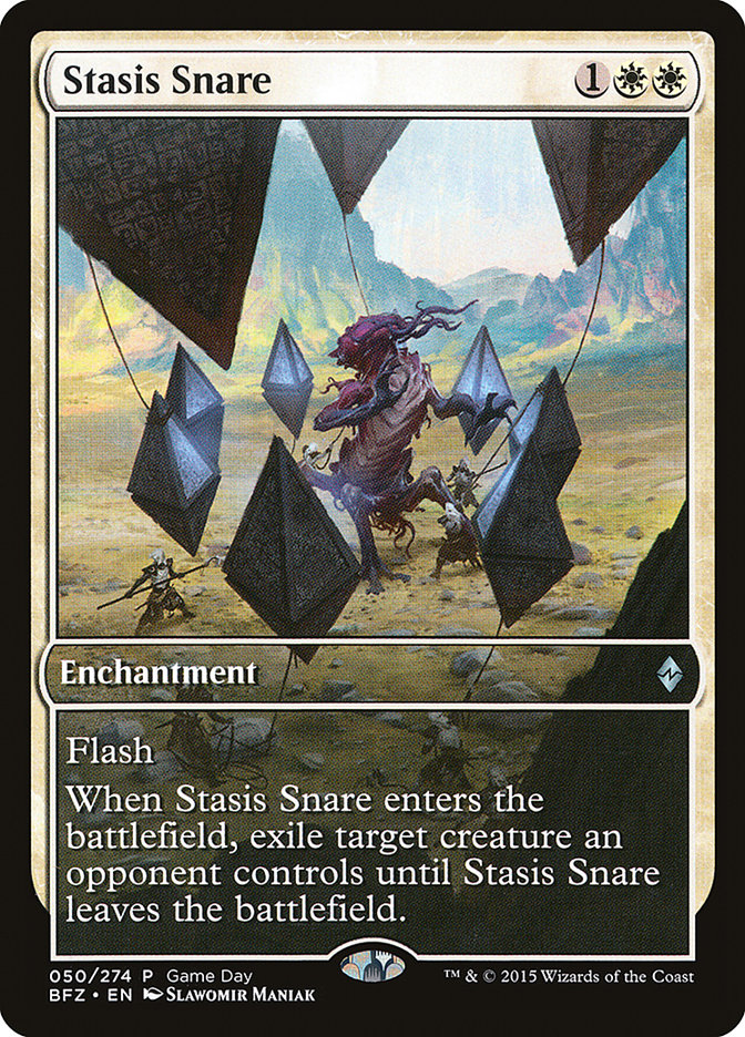 Stasis Snare (Game Day) [Battle for Zendikar Promos] | The CG Realm