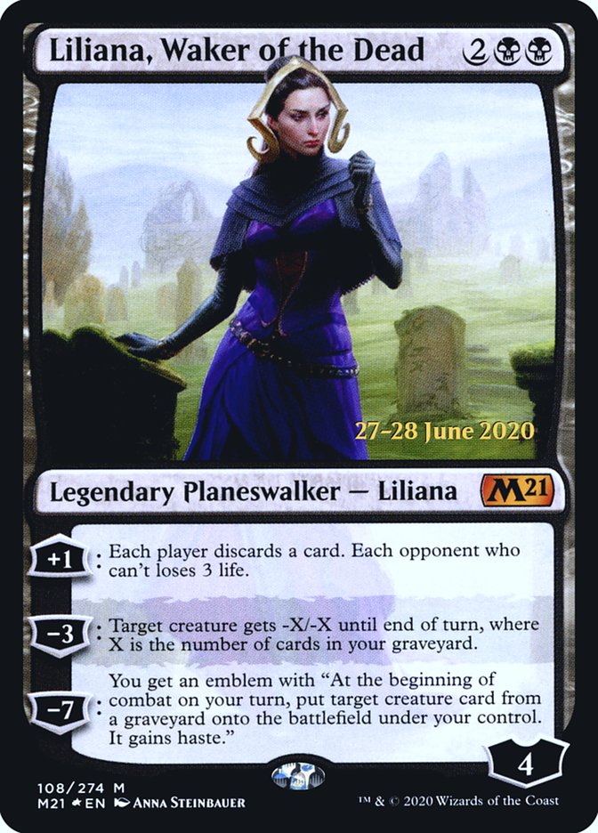 Liliana, Waker of the Dead [Core Set 2021 Prerelease Promos] | The CG Realm