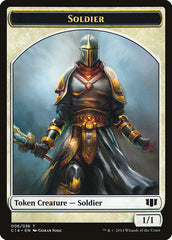 Soldier // Spirit Double-Sided Token [Commander 2014 Tokens] | The CG Realm