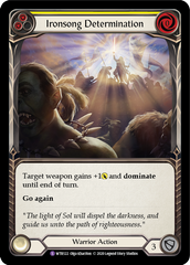 Ironsong Determination [U-WTR122] (Welcome to Rathe Unlimited)  Unlimited Rainbow Foil | The CG Realm